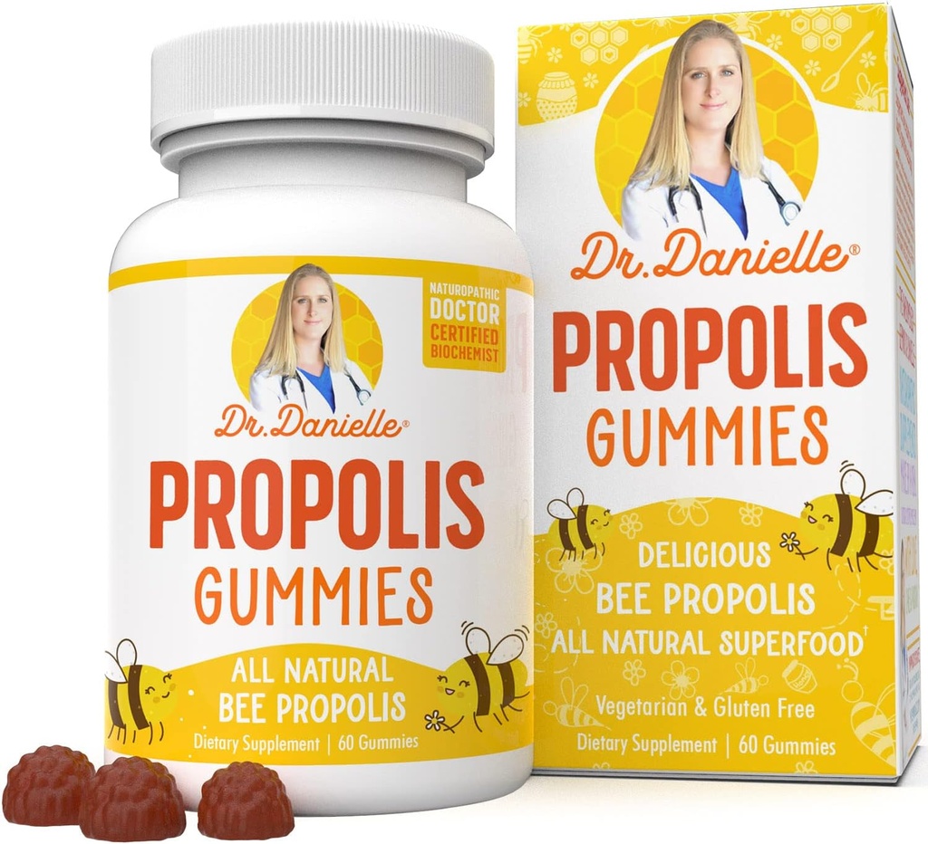 Dr. Danielle, 최고의 프로 폴리스 거미 보충, 500mg의 프로 폴리스 Gummies
