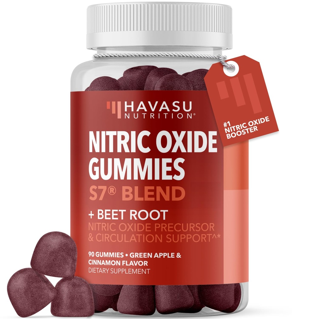 L-Arginine과 Beet 뿌리를 가진 남자와 여자를 위한 Nitric 산화물 Gummies - 내구시간과 회복을 위한 아무 Gummies 없음 - 90 조사 - 녹색 Apple 및 Cinnamon 풍미 - Vegan, Non-GMO, 1 달 공급