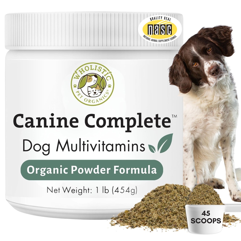 미래 애완 동물 유기 Canine 완료 - 개 Multivitamin 분말 - 1 Lb - 매일 개 비타민과 수제 식품을위한 보충제 - 면역 체계, 피부, 코트 및 전반적인 건강 - 작고 큰 품종