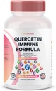 ClarinBeauty Quercetin 1000mg 아연 50mg 비타민 C 1000mg 비타민 D 5000 IU Bromelain Elderberry & Immune 방위 지원의 350mg는 Artemisinin, 바다 모스, 마늘, Echinacea로 Enriched