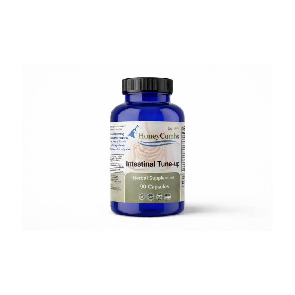 허니콤스 인testinal Tune-Up - 초본 Bowel Detox 및 자연 변비 구호 - 성인 초본 Laxatives, 변비 구호, Intestinal Cleanse & Colon Cleanser, 90 캡슐