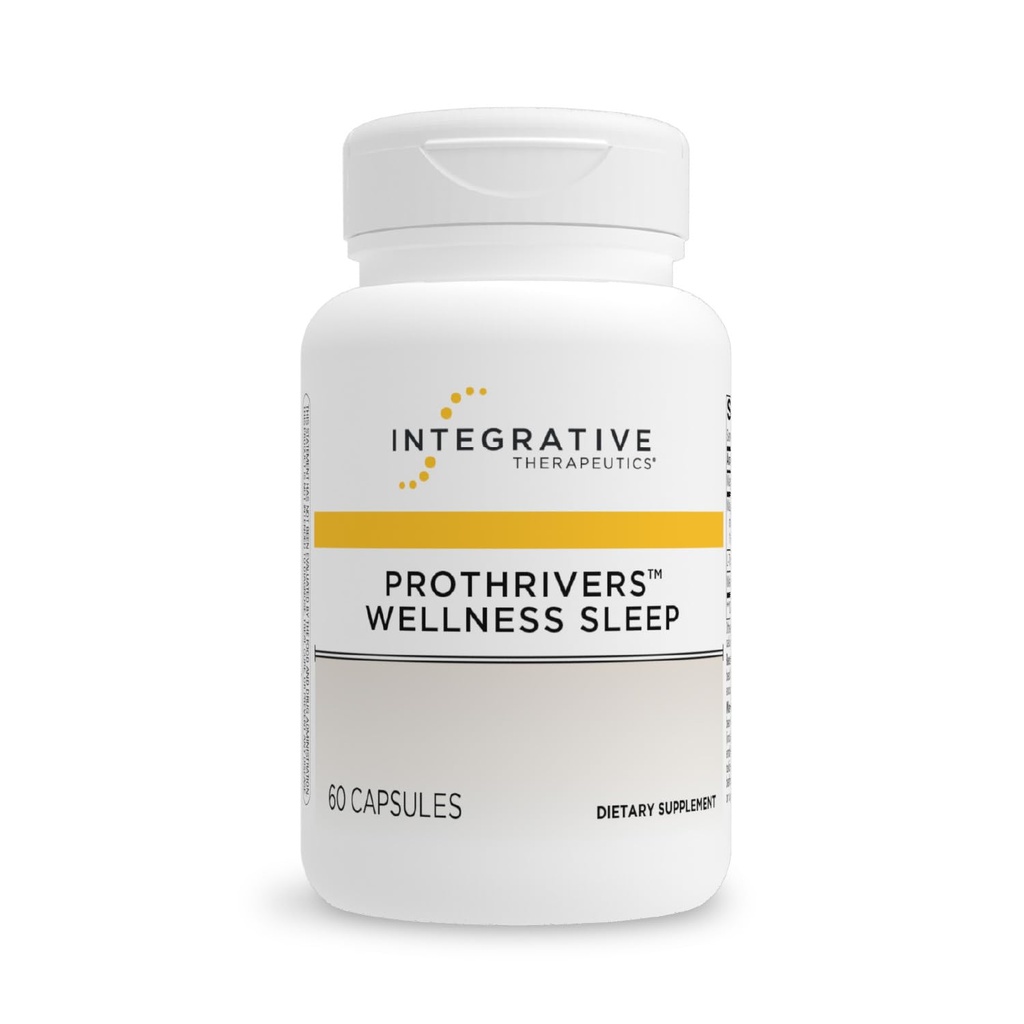 통합 Therapeutics ProThrivers Wellness Sleep - 성인을위한 수면 지원 보충 - Melatonin & Magnesium - Vegan, Gluten-Free & Dairy-Free - 60 캡슐 (60 인분)