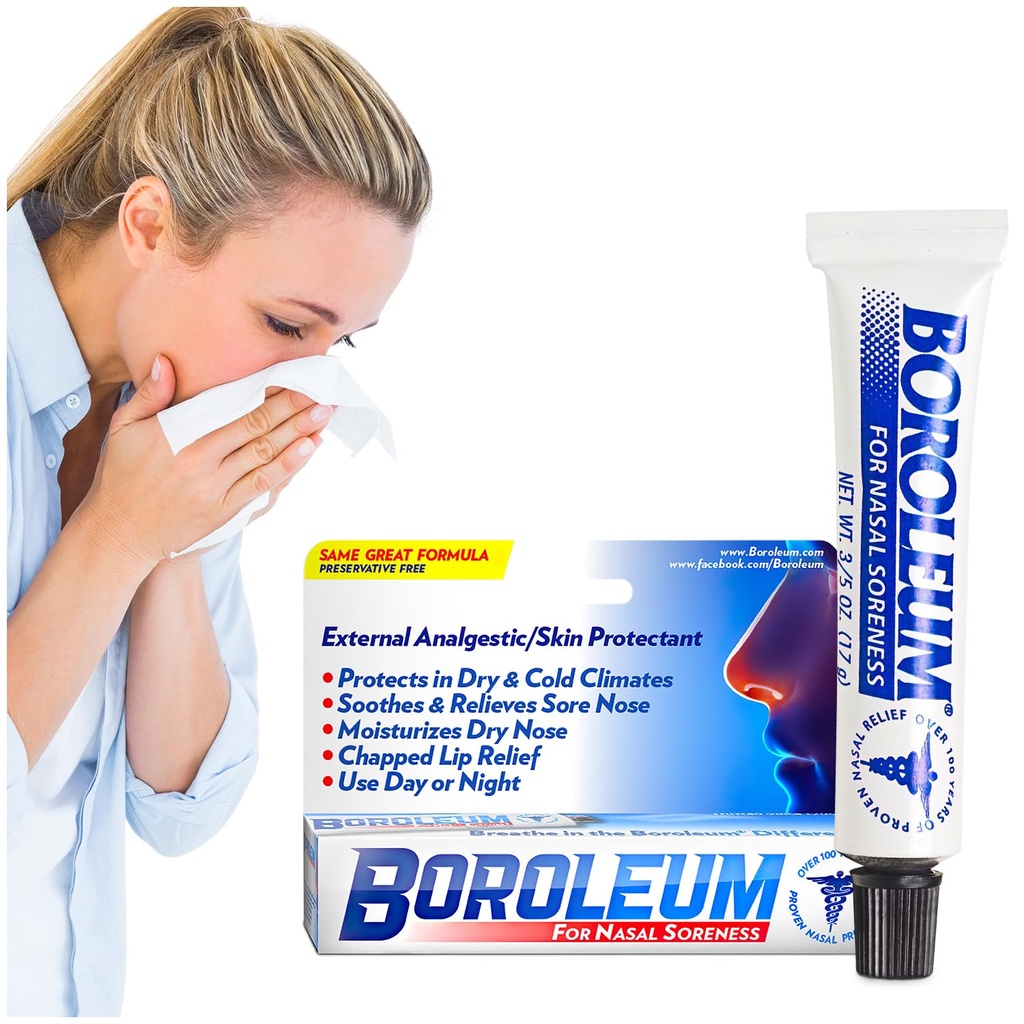 Nasal Soreness, 17 그램, 3/5 Ounce 관을 위한 Boroleum