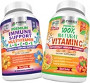 FRESH 건강 관리 면역 Multivitamin 및 천연 비타민 C - 번들