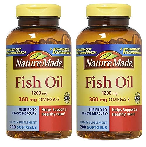 성격 Omega-3, 400 Softgels를 가진 만들었습니다 물고기 기름 1200mg
