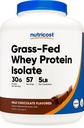 Nutricost Grass-Fed Whey Protein Isolate (Chocolate) 5LBS - 비 GMO, 글루텐 무료, 자연 풍미