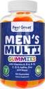중대한 비타민 Co. 남자의 Multivitamin Gummies는 비타민 A, B-6, B-12, Biotin, C, D3, E, Iodine, Folic 산, 아연으로 포장했습니다. 미국에서 만든. 45 일 공급