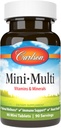 Carlson - Mini-Multi, 비타민 및 미네랄, 면역 지원 및 심장 건강, 최적의 웰빙, 90 미니 태블릿.