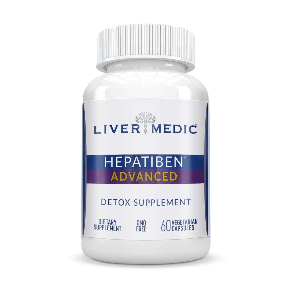 Hepatiben Liver Detox Cleanse, 비 GMO, w/Digestive 수리. 자연적인 생계 보충교재 w/Milk 이틀, Silybin, NAC, 콜린, 심황, Berberine, L 글루타티온 60CT