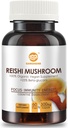 Reishi 버섯 캡슐, Reishi 버섯 분말 450mg를 가진 유기 진보된 Superfood 보충교재, Reishi 포탄 Broken Spores 270mg의 Reishi 버섯 추출물 180mg, Immune 건강