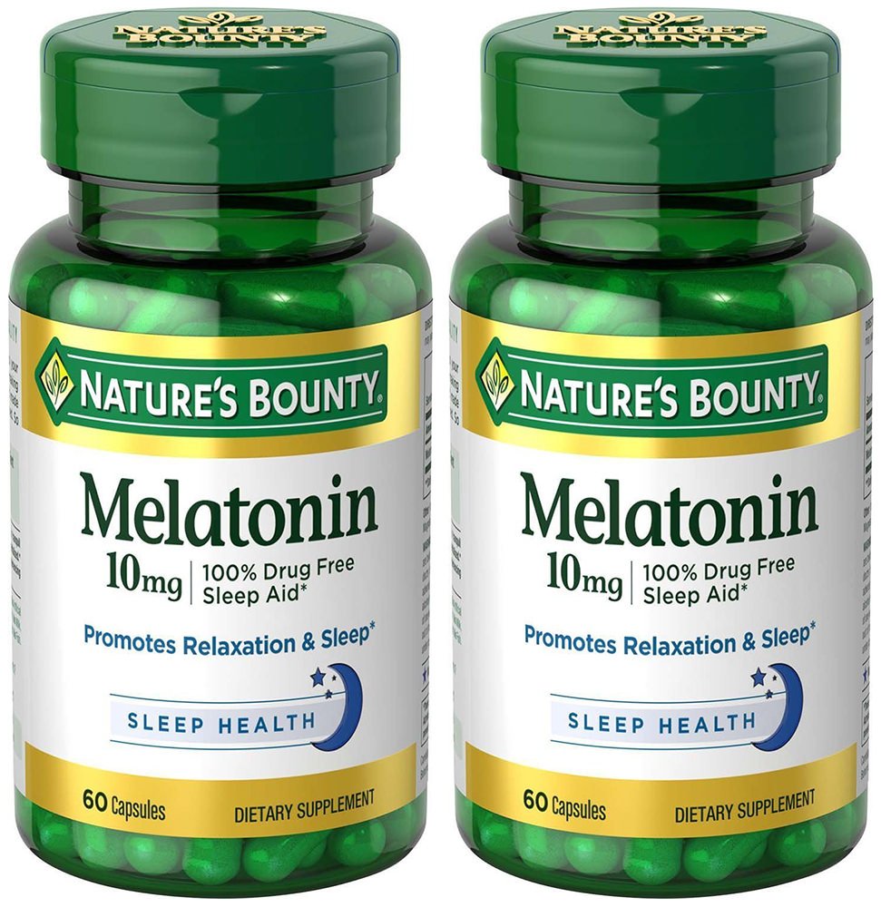 Melatonin 10 mg의 2개의 병 (60 조사)