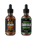 HERBIFY 번들 - K2 및 D3 Drops & Lemon Balm Tincture - 뼈 강도 및 무드 부스트