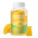 90 CT 마그네슘 글리세린 Gummies 1000mg - 설탕 비타민 D, B6, Calm Mood & Sleep Support - 90 망고 파인애플 Gummies를 위한 CoQ10를 가진 무료 마그네슘 칼륨 보충교재