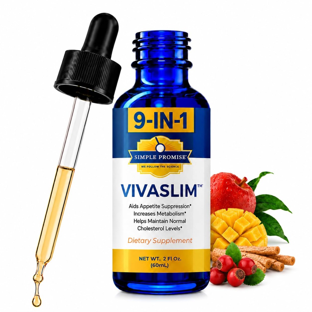 Simple Promise VivaSlim - Maca Root, Rhodiola Rosea 및 African Mango와 액체 보충 - Metabolism, Appetite Control & Weight Management 지원 - 2 fl oz