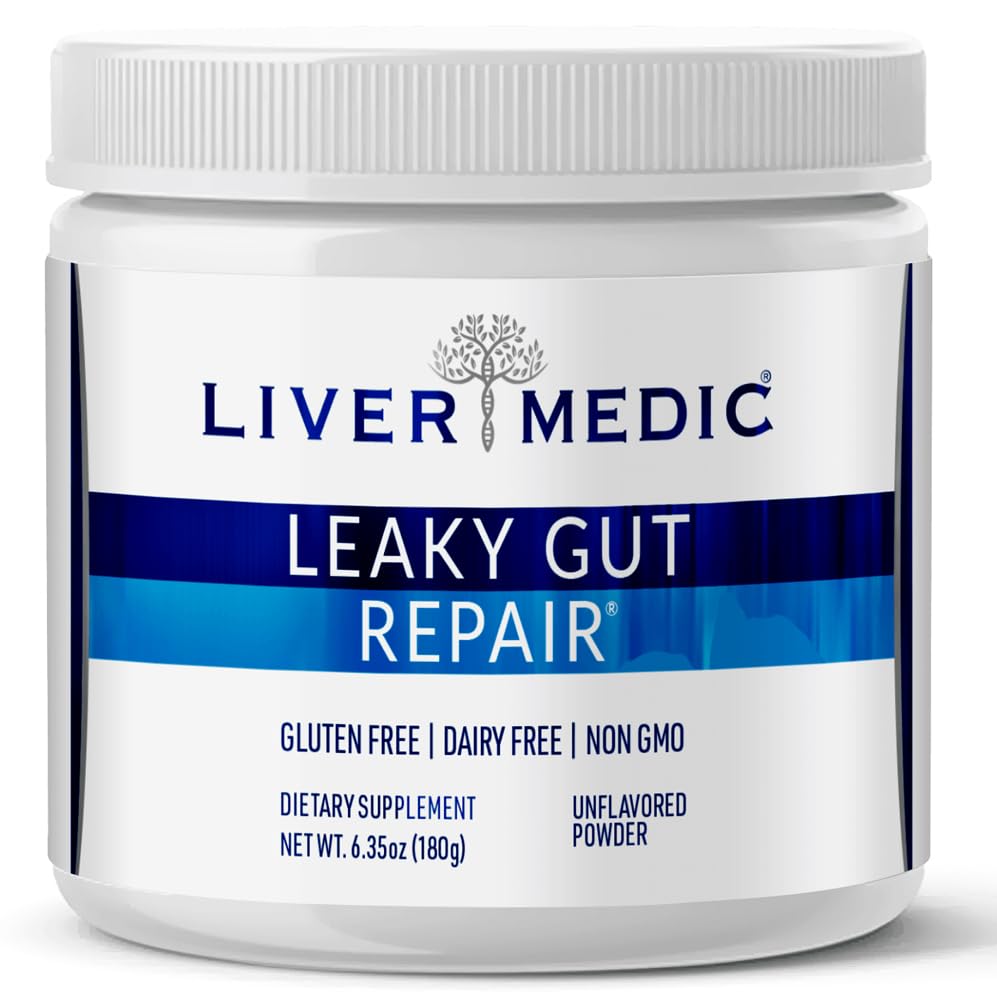 누출 Gut 수리 Gut 건강 지원 분말 글루타민 Slippery Elm for IBS Heartburn Relief Bloating to Soothe Stomach for Women & Men Capsules (Unflavored) 180g