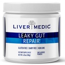 누출 Gut 수리 Gut 건강 지원 분말 글루타민 Slippery Elm for IBS Heartburn Relief Bloating to Soothe Stomach for Women & Men Capsules (Unflavored) 180g