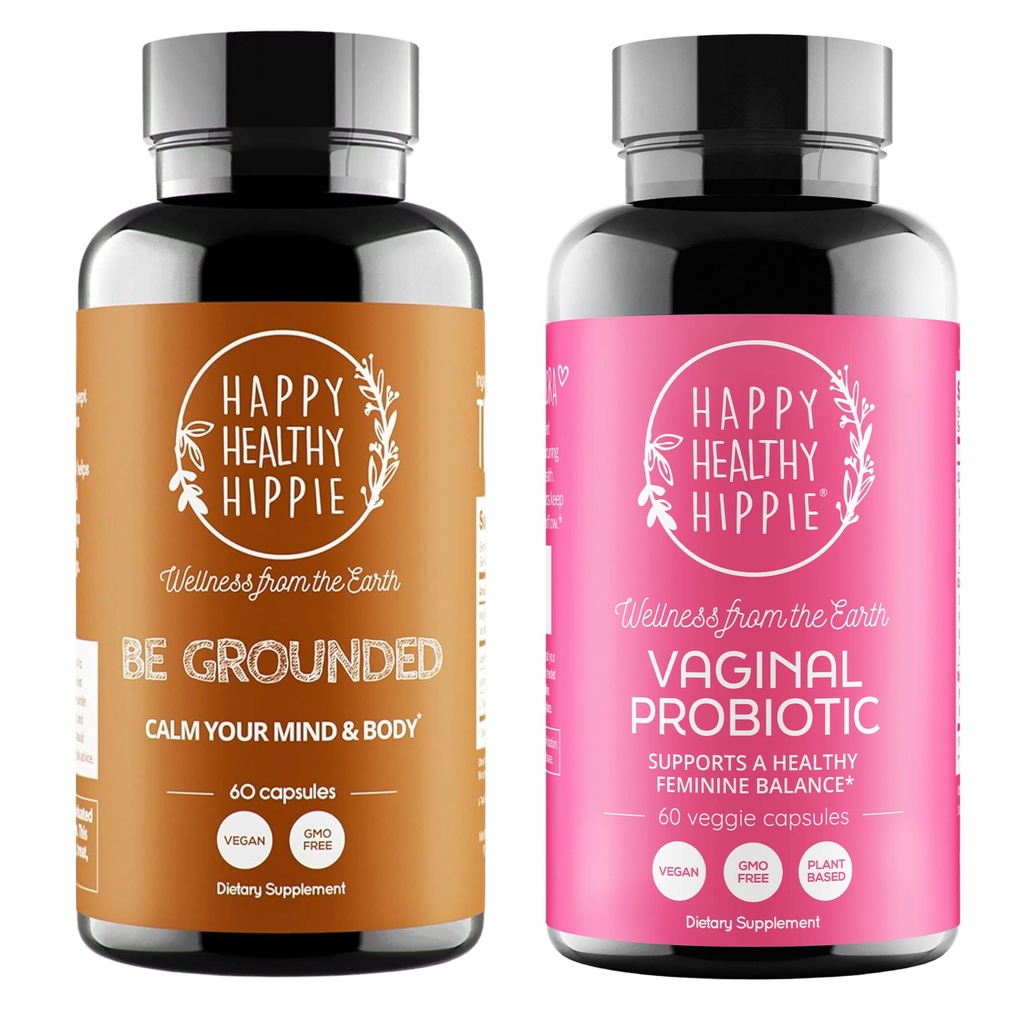 행복한 건강한 Hippie Vaginal Probiotics for Women & Be Grounded 스트레스 완화