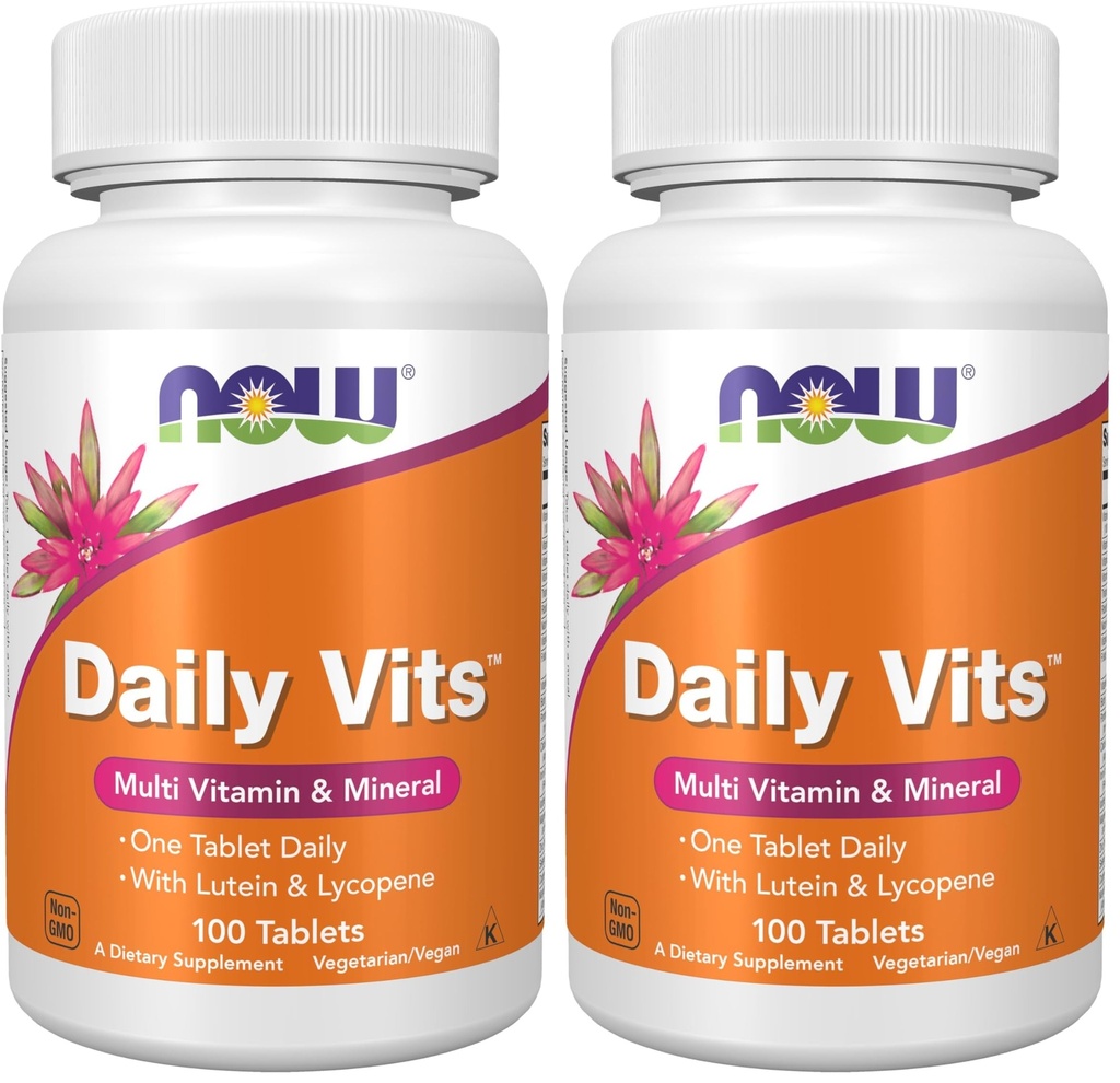 지금 보충 교재, 매일 VitsTM, Lutein & Lycopene를 가진 1개의 정제 매일, 100개의 정제 (포장의 2)