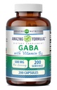 비타민 B6 보충제가있는 놀라운 수식 GABA | 500 Mg Per 서빙 | 200 캡슐 | Non-GMO | 글루텐 프리 | 미국