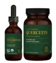 글로벌 치유 센터 - 비타민 D3 5000IU & Quercetin 250mg - 뼈와 면역 체계, 호흡 건강 지원