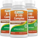 최고의 자연 B 100 Complex 120 정제 (B Complex Vitamins) (120 Count (Pack of 3))