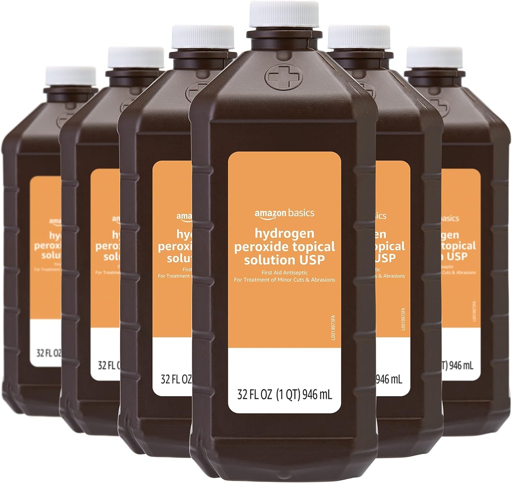 기초 수소 과산화수소 화제 해결책 USP, Unflavored, 32 Fl Oz, 6의 팩