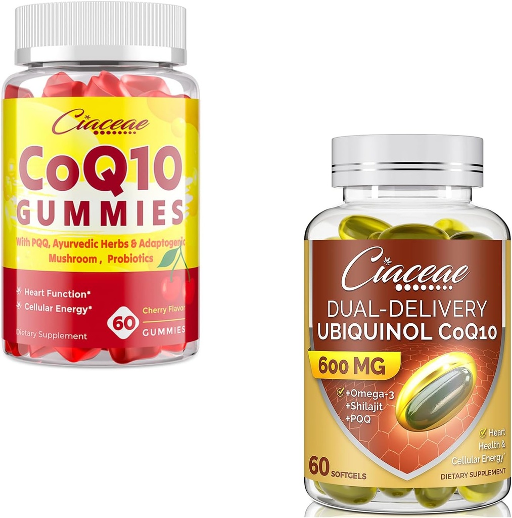Ubiquinol CoQ10 600 MG 60 Softgels는 CoQ10 Gummies를 가진 뭉치 400 MG 60 조사