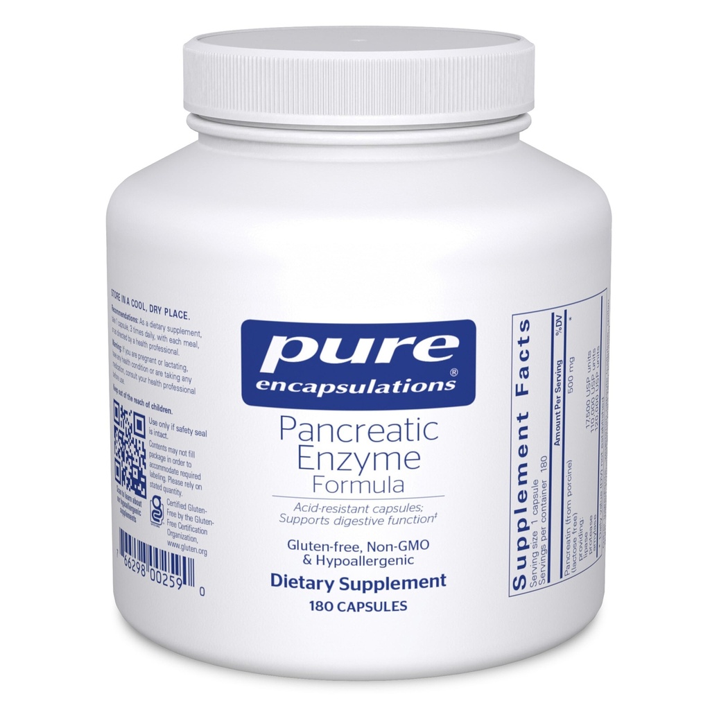 순수한 캡슐화 Pancreatic 효소 공식 - 소화를 위한 소화 효소 효소 - 힘 Gut Health* - 표적 납품 캡슐 - 글루텐 자유로운 & 비 GMO - 180 캡슐