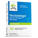 Terry Naturally Vectomega - EPA 및 DHA와 식이 보충 - 뇌 및 심장 건강 지원을위한 Omega-3 정제 - 필수 지방산 및 펩티드와 영양 보충 - 60 캡슐