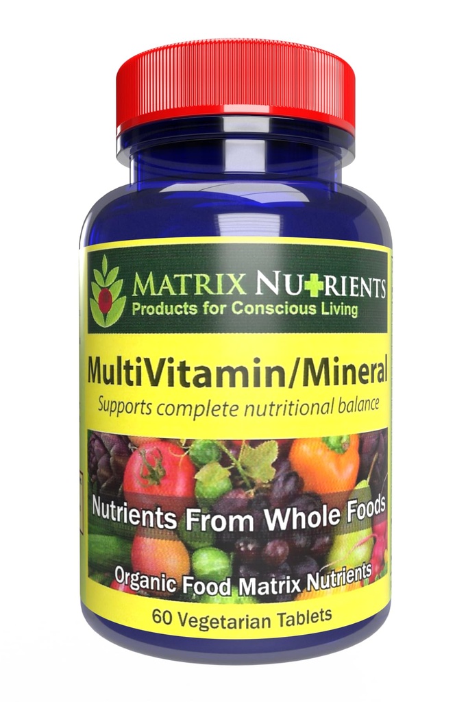 MULTIVITAMIN - 미네랄 - 100 % 유기, 전체 식품, 완전 멀티 비타민 - 매일 건강, 라이프 스타일 및 더 많은 것 : 비타민 A, 비타민 C, 비타민 D, 비타민 E 및 훨씬 더! Vegan 정제 (60ct)