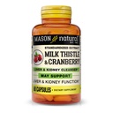 MASON NATURAL 우유 이틀/Cranberry Liver & Kidney Cleanser - 건강한 Liver & Kidney 기능, 세척 및 해독, 60 캡슐 지원