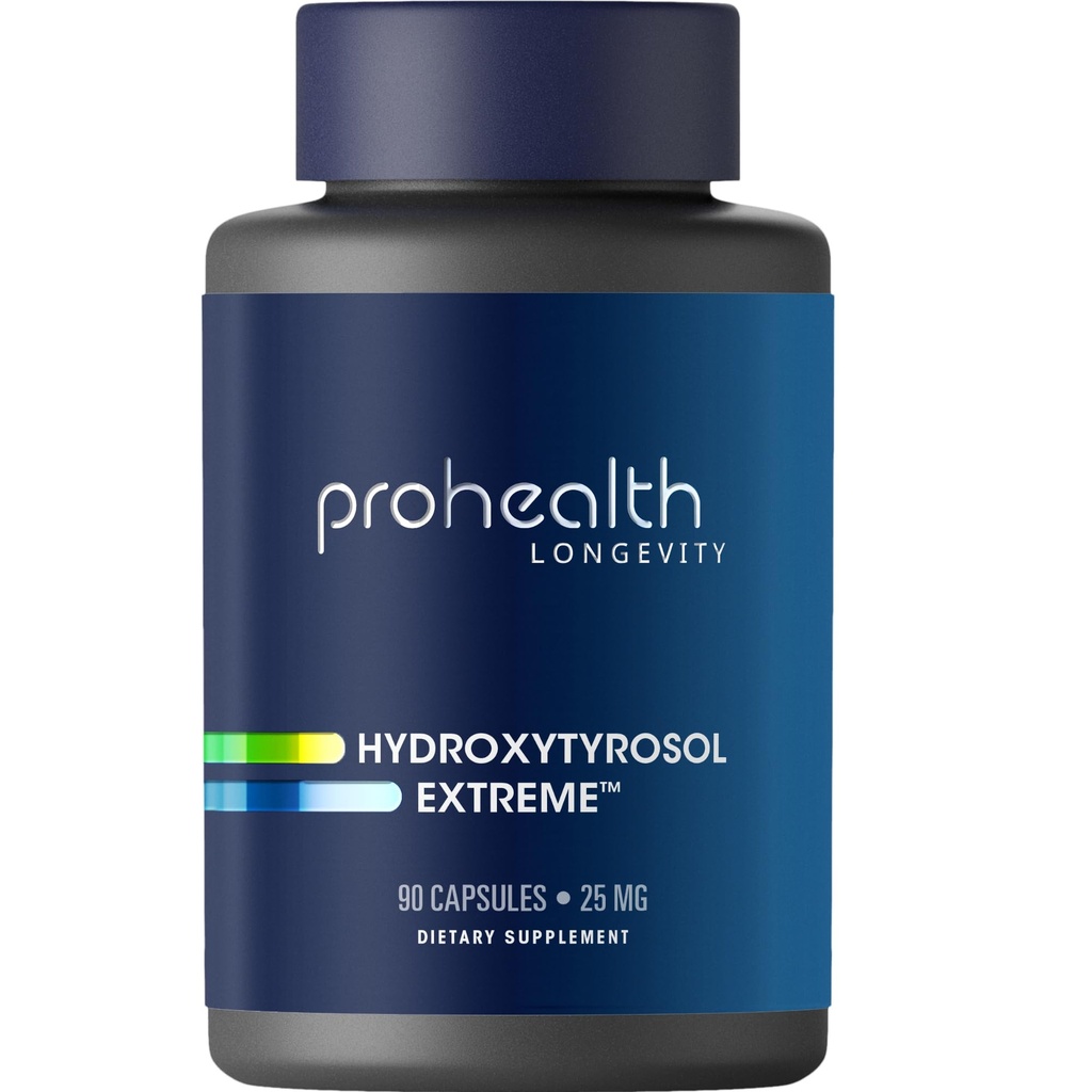 ProHealth Hydroxytyrosol Extreme - Hydroxytyrosol 보충교재, 올리브 잎 추출물 (Olive 잎 추출물 유기) (90 채식 캡슐) 글루텐 무료, 콩 무료.