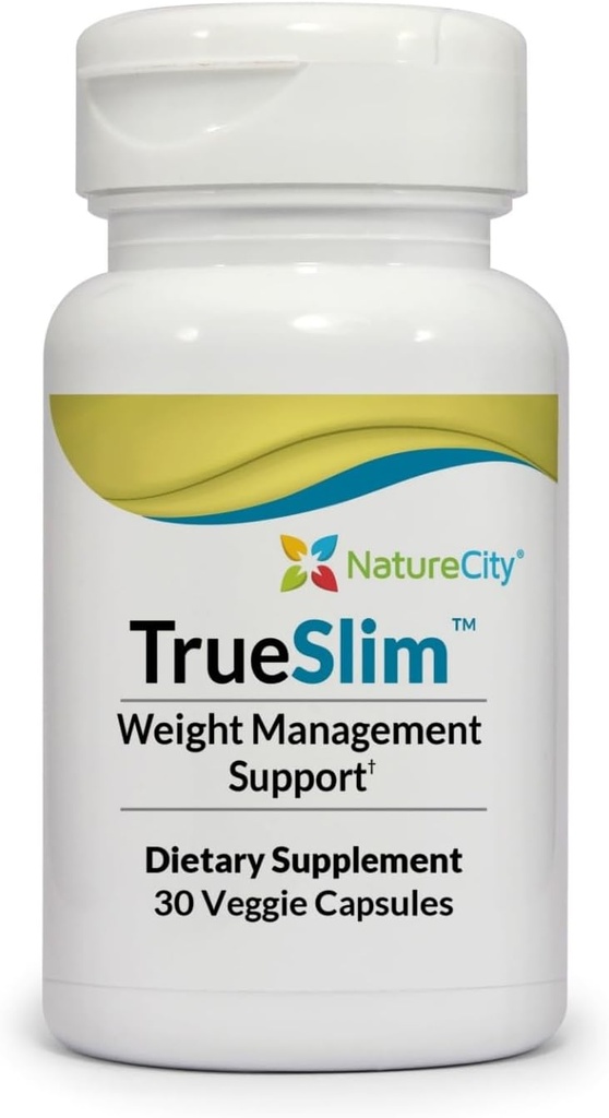 NatureCity True-Slim Fat and Weight Supplement | 캡슐 | 비 GMO | 미국에서 만드는