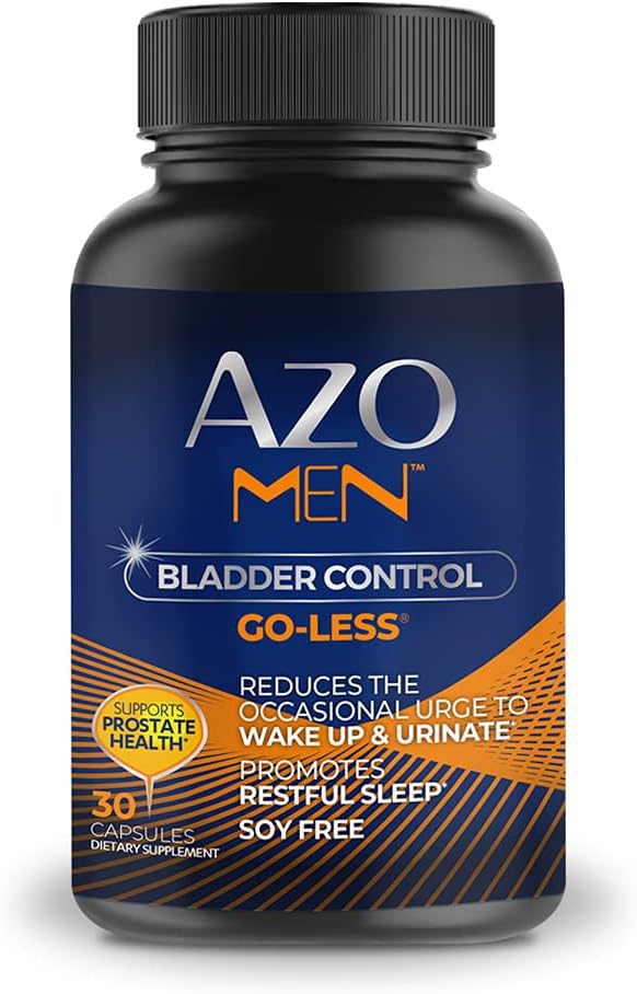 AZO 남자 방광 통제, 매일 방광 지원은 남자를 위해 특히 디자인된 건강한 방광 통제를 유지하고 Occasional Urgency*, 지원 전립선 건강*, 30 CT를 감소시킵니다