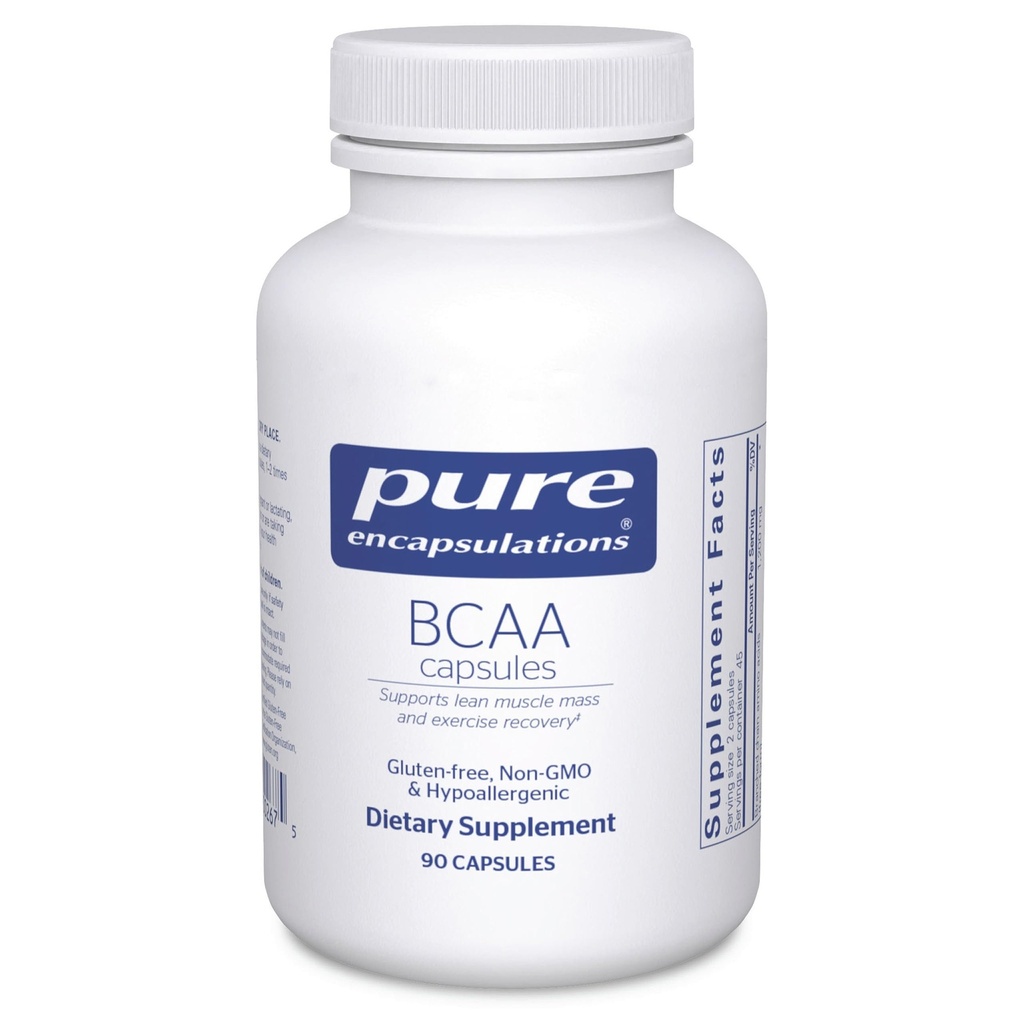 순수한 캡슐에 넣기 BCAA 캡슐 | 운동 도중 근육 기능을 지원하기 위하여 Hypoallergenic 보충교재 * | 90의 캡슐