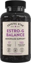 크리스탈 스타 Estro G 밸런스 보충 (150 캡슐) - 블랙 코호시, Rehmannia, Damiana & Licorice와 초본 망고 지원 - 채식 및 비 GMO