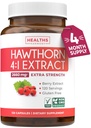 Super Potent Hawthorn Berry Extract Capsules - Hawthorn Berry Supplement Extra Strength Concentrate에서 Heart and Digestive Health 지원 - Vegan Non-GMO 및 글루텐 무료 (4 개월 공급)