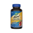 자연의 길 살아! 남자의 50 + 완전한 Multivitamin, 지원 다수 몸 Systems*, 지원 세포질 에너지*, 높은 힘 B 비타민, 글루텐 자유로운, 130의 정제 (포장 May Vary)