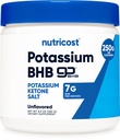 Nutricost 칼륨 BHB 소금, Exogenous Ketone 보충교재, 봉사 당 6.4g beta Hydroxybutyrate, 250 그램