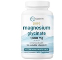순수한 마그네슘 글리세라이드 1,000mg, 300 캡슐 | 최대 흡수를 위해 100 % 킬레이트 | 수면, 근육, 심장 및 신경 건강 지원 | 비타민 C 강화 | 만 사용 활성 성분