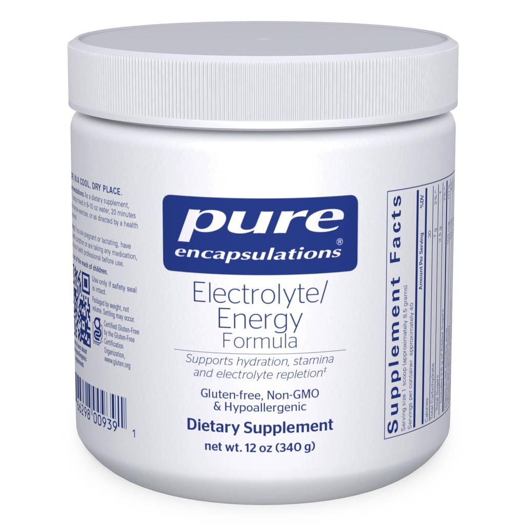 순수한 캡슐에 넣기 Electrolyte/Energy 공식 -- 340 그램