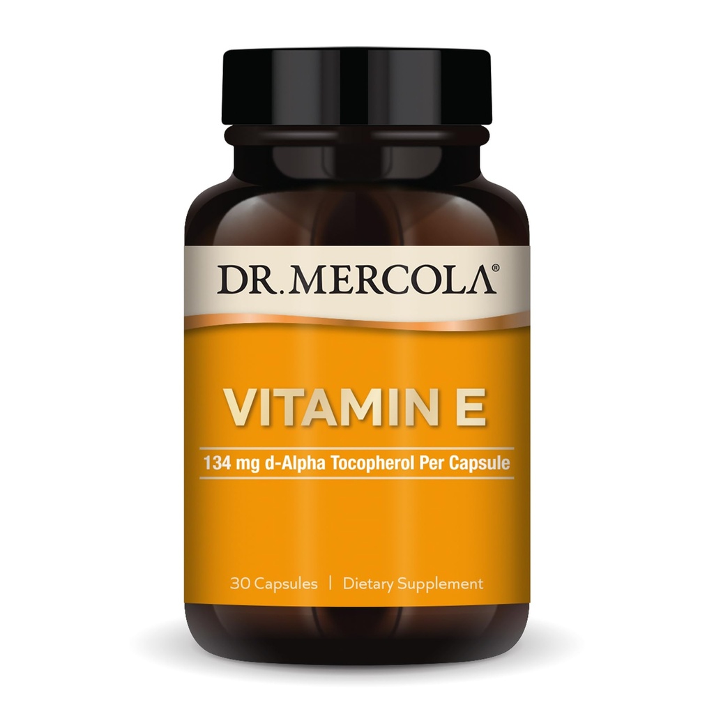 Mercola Vitamin E - 건강한 피부 및 항산화 상태 지원 - Tocopherols 및 Tocotrienols Blend - Non-GMO, 글루텐 프리 & Soy-Free - 30 캡슐 (30 인분)