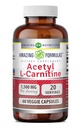 놀라운 수식 Acetyl L 카르니틴 Hcl Veggie 규정식 보충교재 - 500 Mg, Veggie 캡슐 (비 GMO, 글루텐 무료) 병 당 - 에너지 생산 & Cognitive 기능을 승진시킵니다 (60 조사)