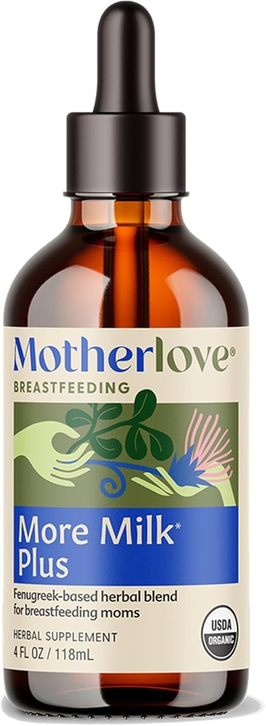 더 많은 우유 플러스 Tincture (4개 oz 가치 크기) Fenugreek 근거한 Lactation 보충교재 지원 Breast 우유 공급 - USDA에 의하여 증명되는 유기, Vegan, Kosher, Soy-Free