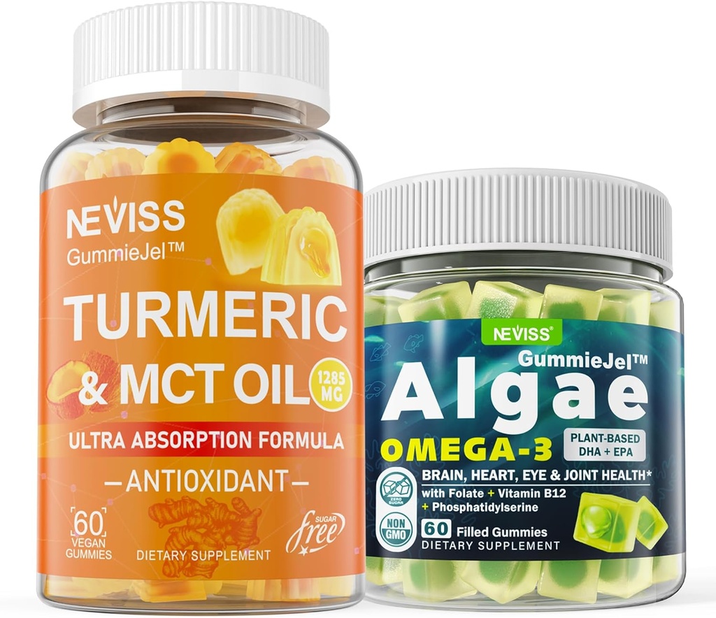 설탕 Vegan Omega 3를 가진 자유로운 심황 Curcumin 1000mg 보충교재 Gummies는 Gummies 1000mg를 채웠습니다