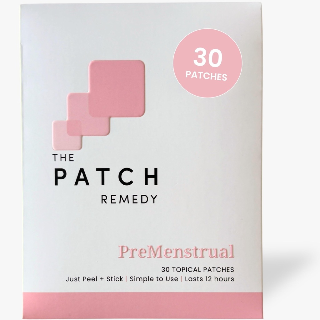 헝겊 조각 Remedy Pre Menstrual 패치 | Chasteberry, Magnesium, Evening Primrose, Dong Quai, B6 & Vitamin E | 30 패치