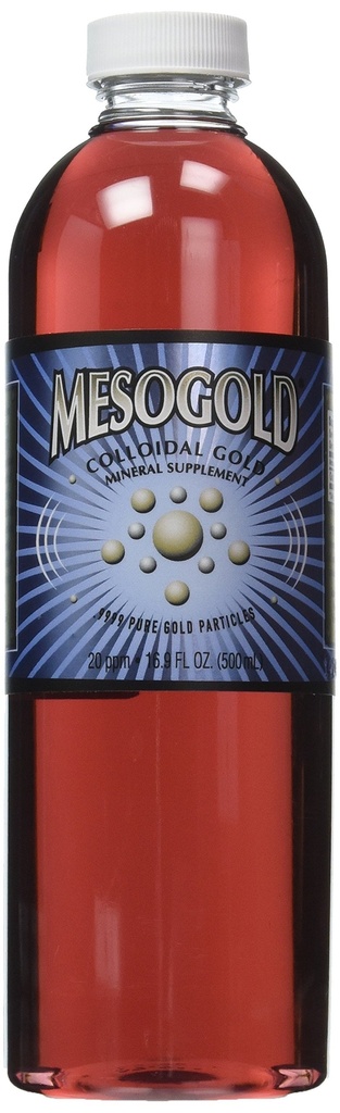 MesoGold ® 20 ppm 콜로이드 골드 500 mL / 16.9 Oz