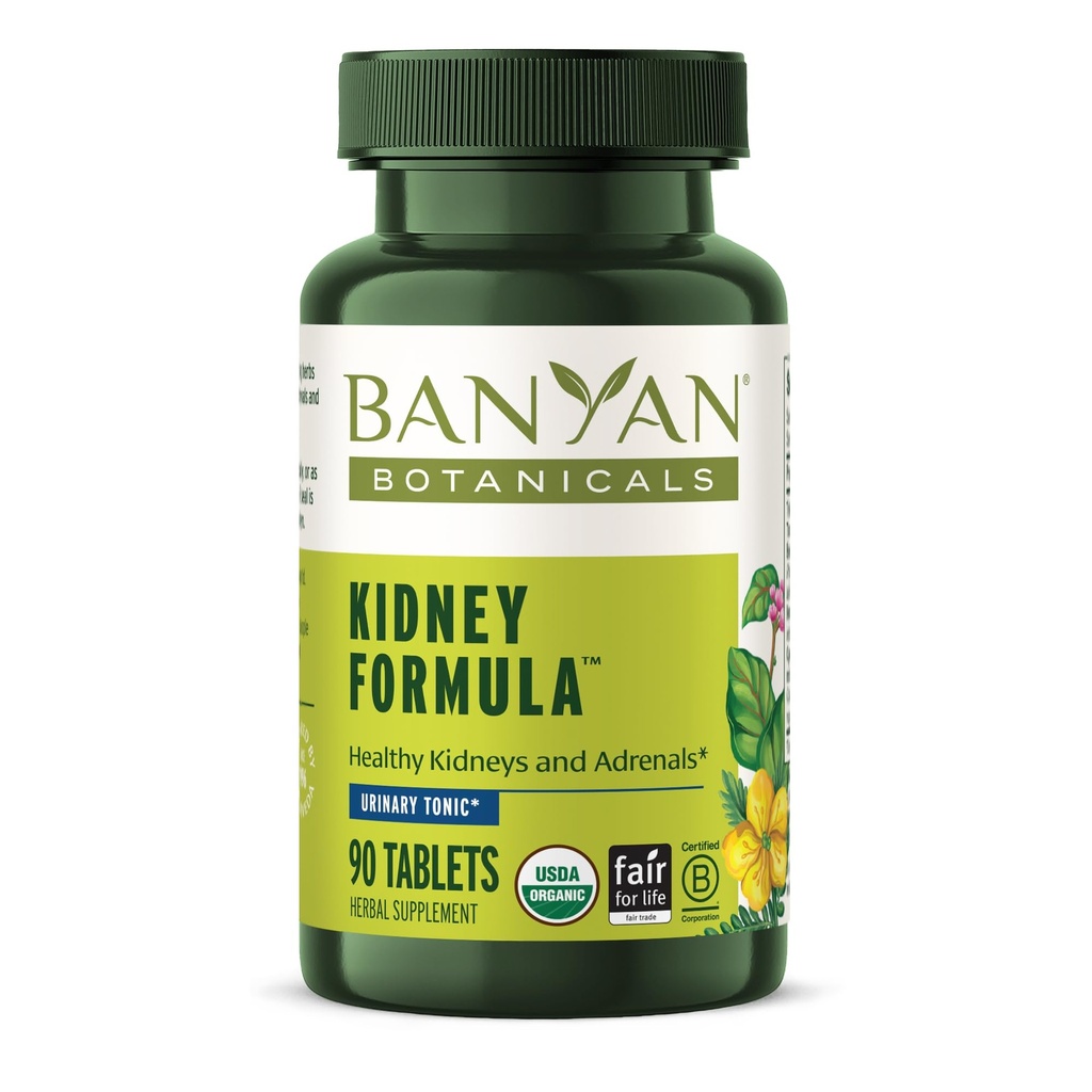 Banyan Botanicals Kidney Formula – Gokshura와 유기 키니 보충 – Kidneys 및 Urinary Tract Balance* 지원에 초본 혼합을 회춘 – 90 정제 – Non-GMO Sustainably Sourced Vegan