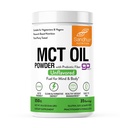Sandhu의 MCT 오일 파우더 Prebiotic Fiber | 35 인분 | 유기농 - 케토 | 몸과 두뇌를위한 지방산 연료 | 100 % 코코넛 오일, 섞기 쉬운, 10.6 Oz