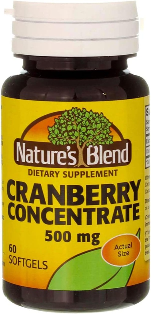 자연의 혼합 크랜베리 농축 500 Mg 60 Softgels 팩 6